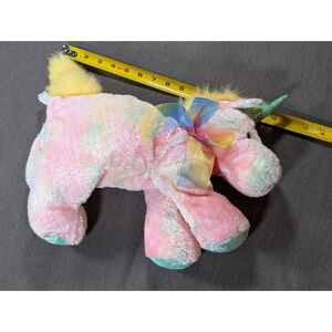 VTG 2000 Mary Meyer Tie Dye Unicorn Plush Toy Rainbow Stuffed Animal Plushie 15"